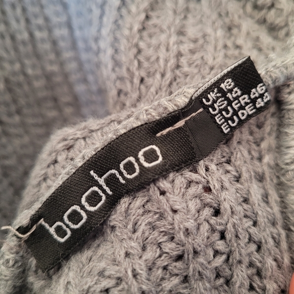 BOOHOO Crop Twist Sweater Vest (s18) Grey - Picture 3 of 6